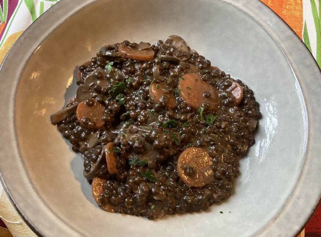 Boeuf Sauvage De L'inde En 4 Lettres Lentilles et champignons façon Stroganoff - Marie's Daily Cooking